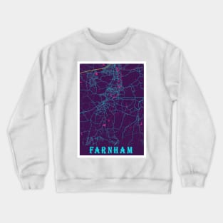 Farnham Neon City Map Crewneck Sweatshirt